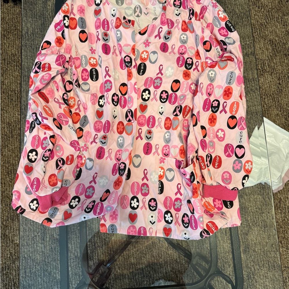 Pink Heart and Ribbon Kids Pajamas